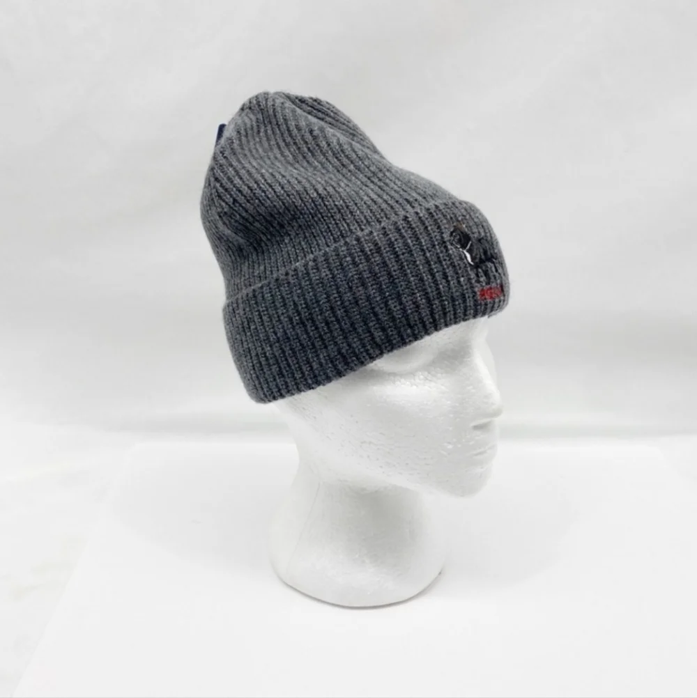 Polo Ralph Lauren Collectable Grey French Bulldog Dog Wool Beanie Hat NWOT